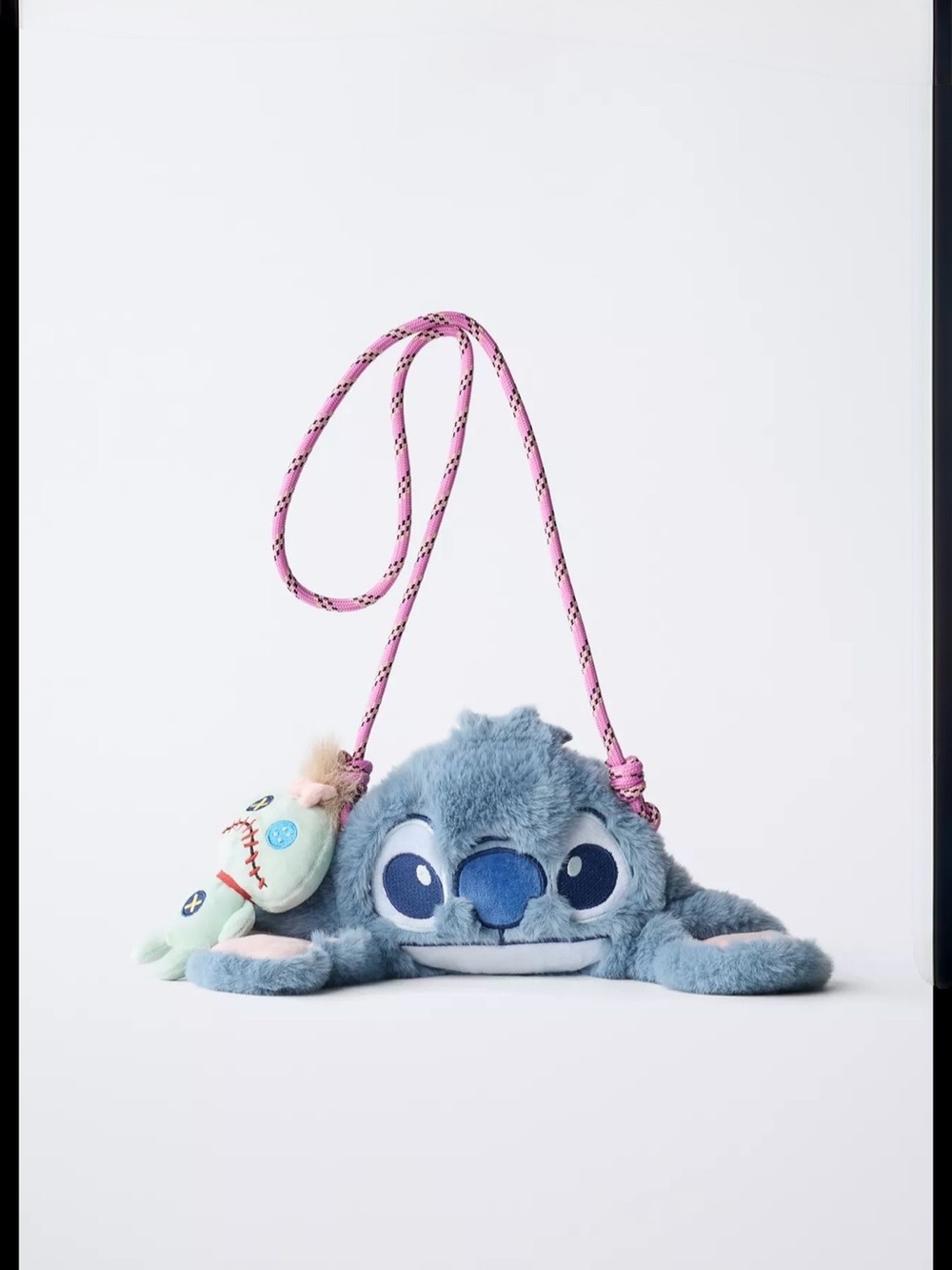 Zara Stitch Plush Crossbody Bag